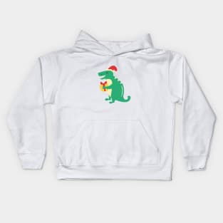 Christmas T-rex Kids Hoodie